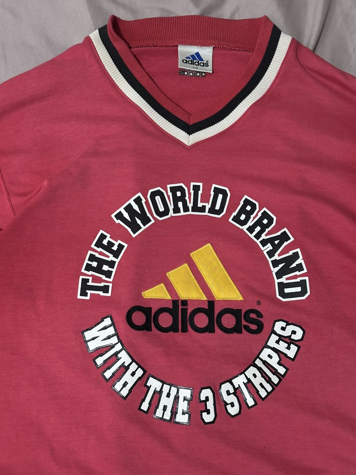 Adidas Adidas Trefoil Big Logo Three Stripes Sweatshirt Size US L / EU 52-54 / 3 - 3 Thumbnail