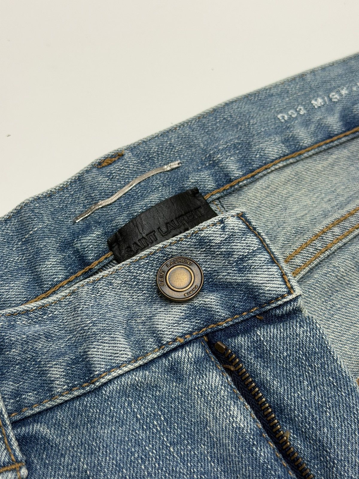 Saint Laurent Paris SAINT LAURENT Hedi Slimane 2016 Crash Skinny Jeans Nettspend Size US 28 / EU 44 - 13 Thumbnail