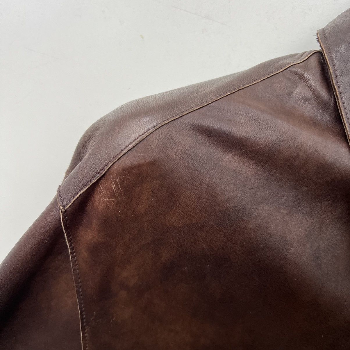 Gieves & Hawkes GIEVES & HAWKES leather jacket vintage Size US L / EU 52-54 / 3 - 3 Thumbnail