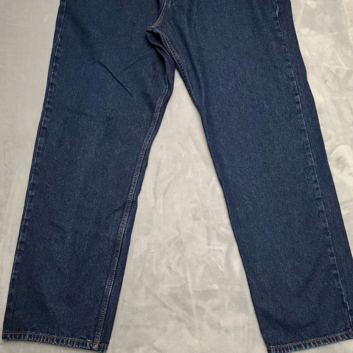 Vintage Rustler Red Head Jeans 44x34 Blue Denim 100% Cotton Outdoor Classic Casual Mens Jeans Straight Belt Loops 5-Pocket Denim Blue Size US 44 / EU 60 - 2 Thumbnail