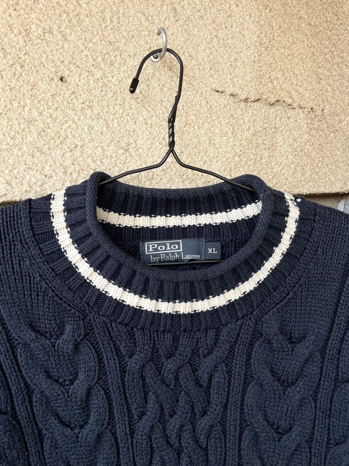 Polo Ralph Lauren Vintage 90s Polo Ralph Lauren Heavy Cable Knit Sweater Size US XL / EU 56 / 4 - 3 Thumbnail