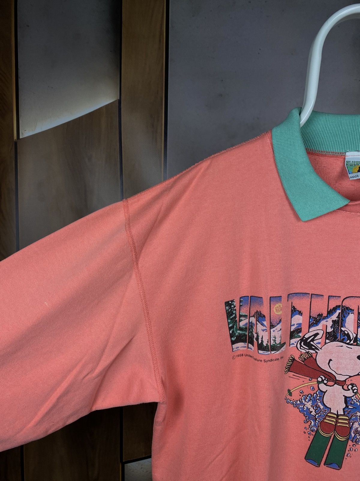 Vintage 🍿Vintage 1958 Polo Sweatshirt Rugby Snoopy Val Thorens Tee🍿 Size US XL / EU 56 / 4 - 5 Thumbnail