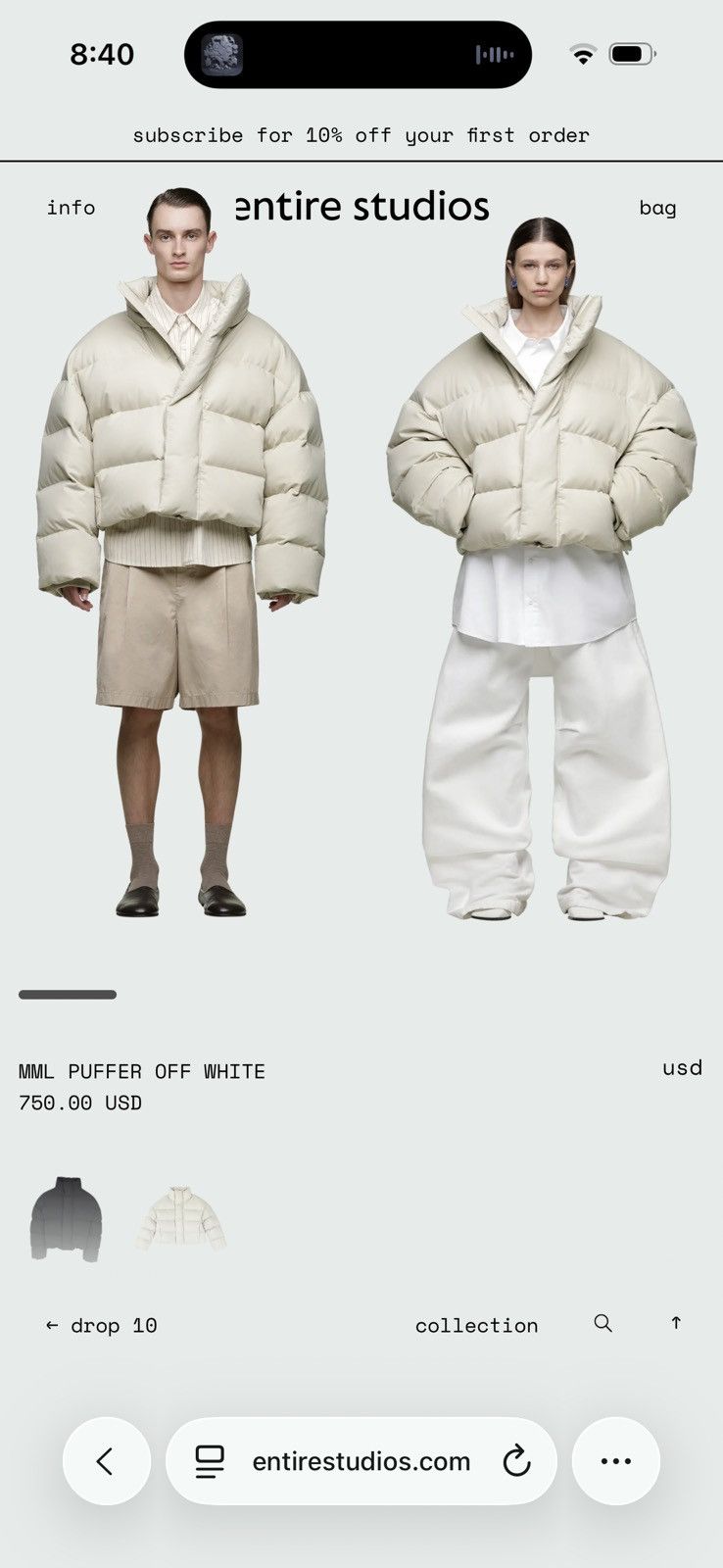 Entire Studios Entire Studios Puffer Jacket Size US L / EU 52-54 / 3 - 6 Thumbnail