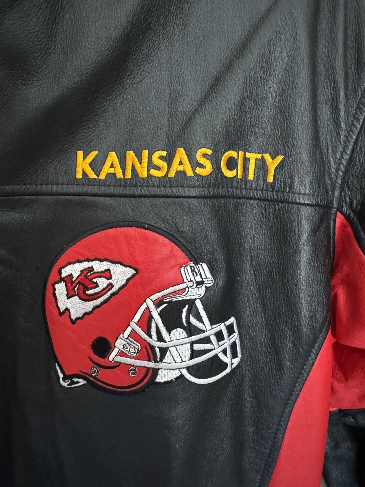 G-III Vintage 90s G-III Carl Banks Kansas City Chiefs Leather Size US M / EU 48-50 / 2 - 5 Thumbnail