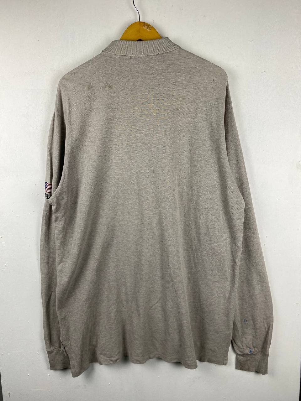Polo Ralph Lauren vintage polo sport ralph lauren usa polo tee distressed Size US L / EU 52-54 / 3 - 10 Thumbnail