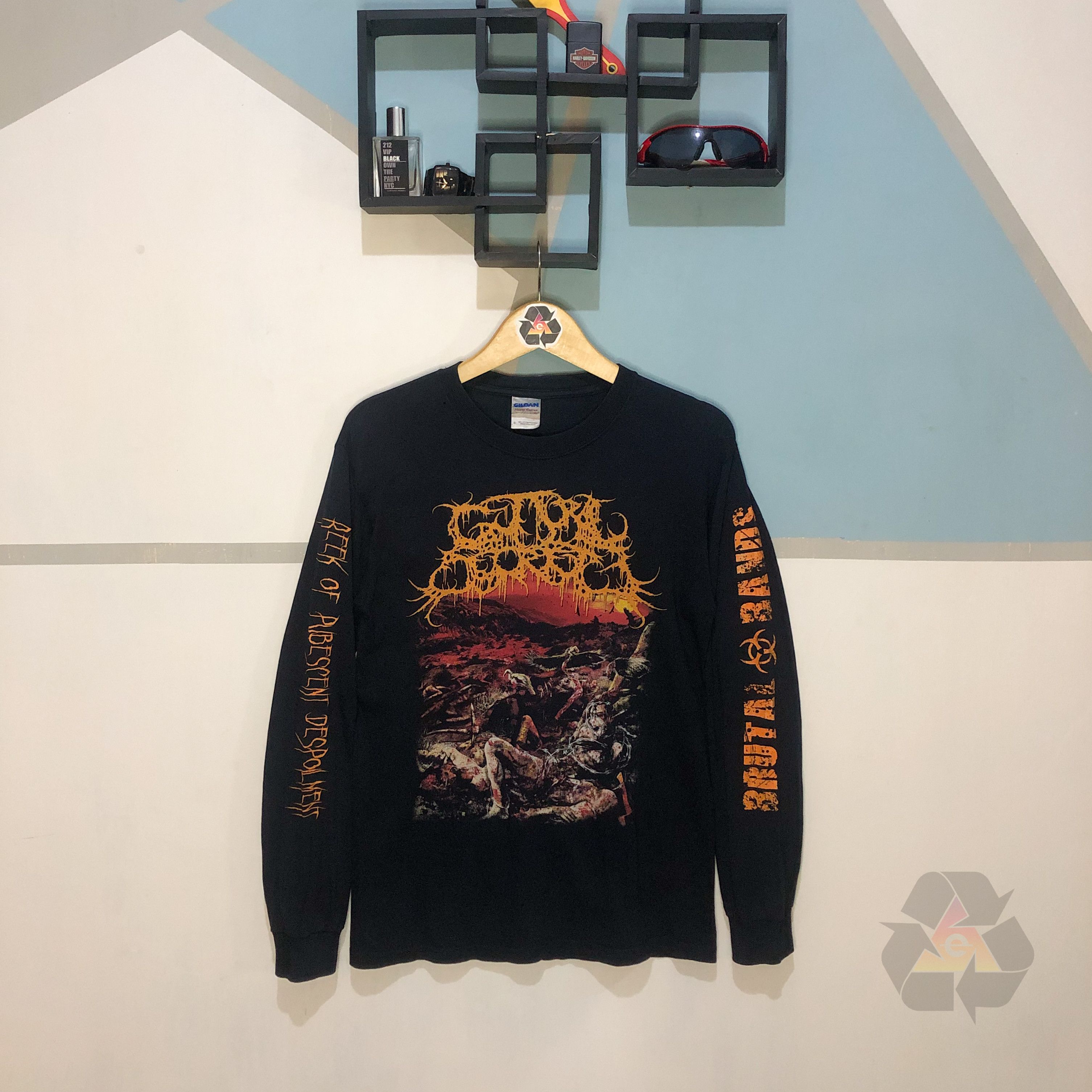 Band Tees Guttural Secrete Long Sleeve Reek Of Pubescent Despoilment Size US S / EU 44-46 / 1 - 2 Thumbnail