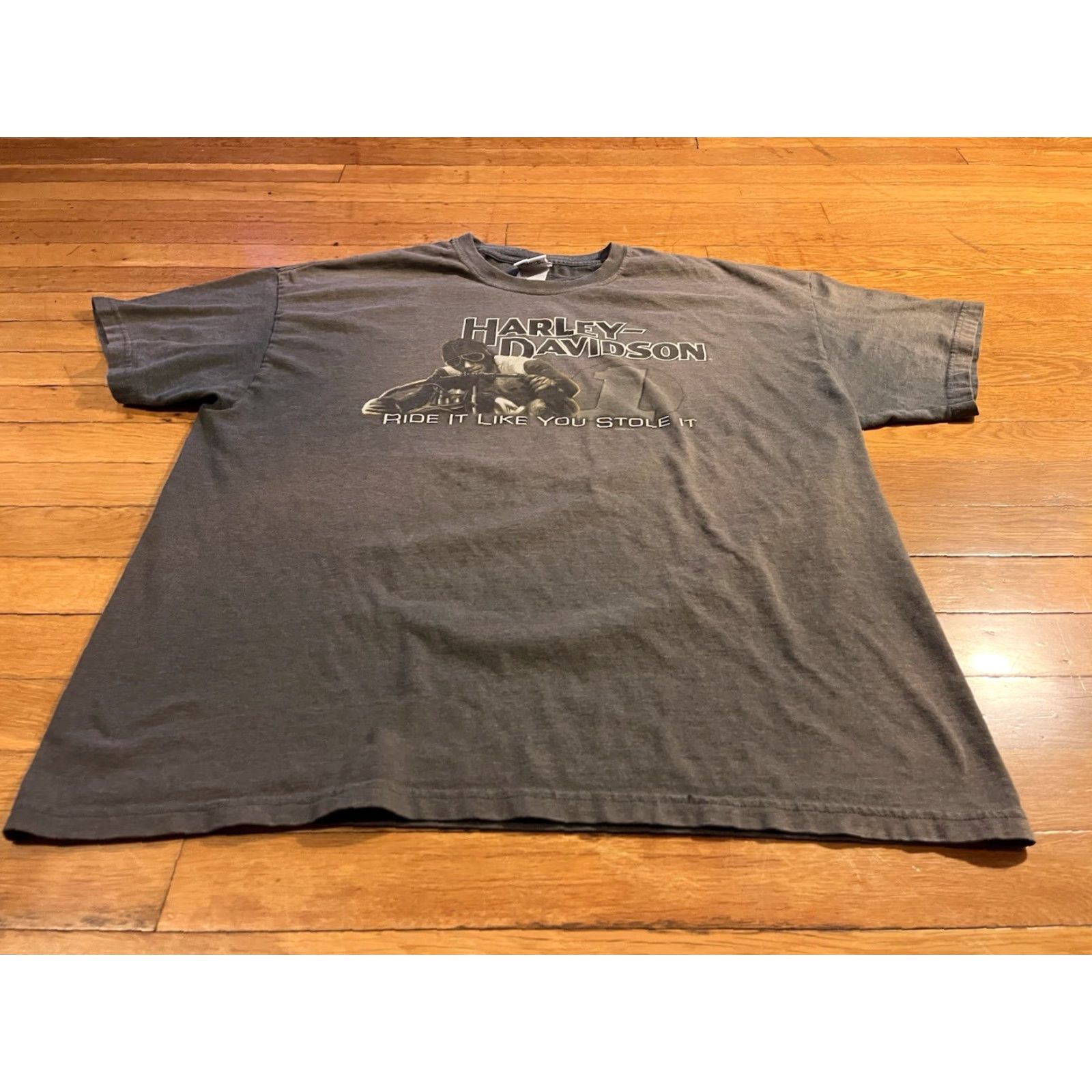 Harley Davidson VINTAGE Harley-Davidson New York Statue Of Liberty Shirt Men’s XL Gray Logo Graphic Print Short Sleeve Crew Neck USA 2000s Mens Size US XL / EU 56 / 4 - 3 Thumbnail