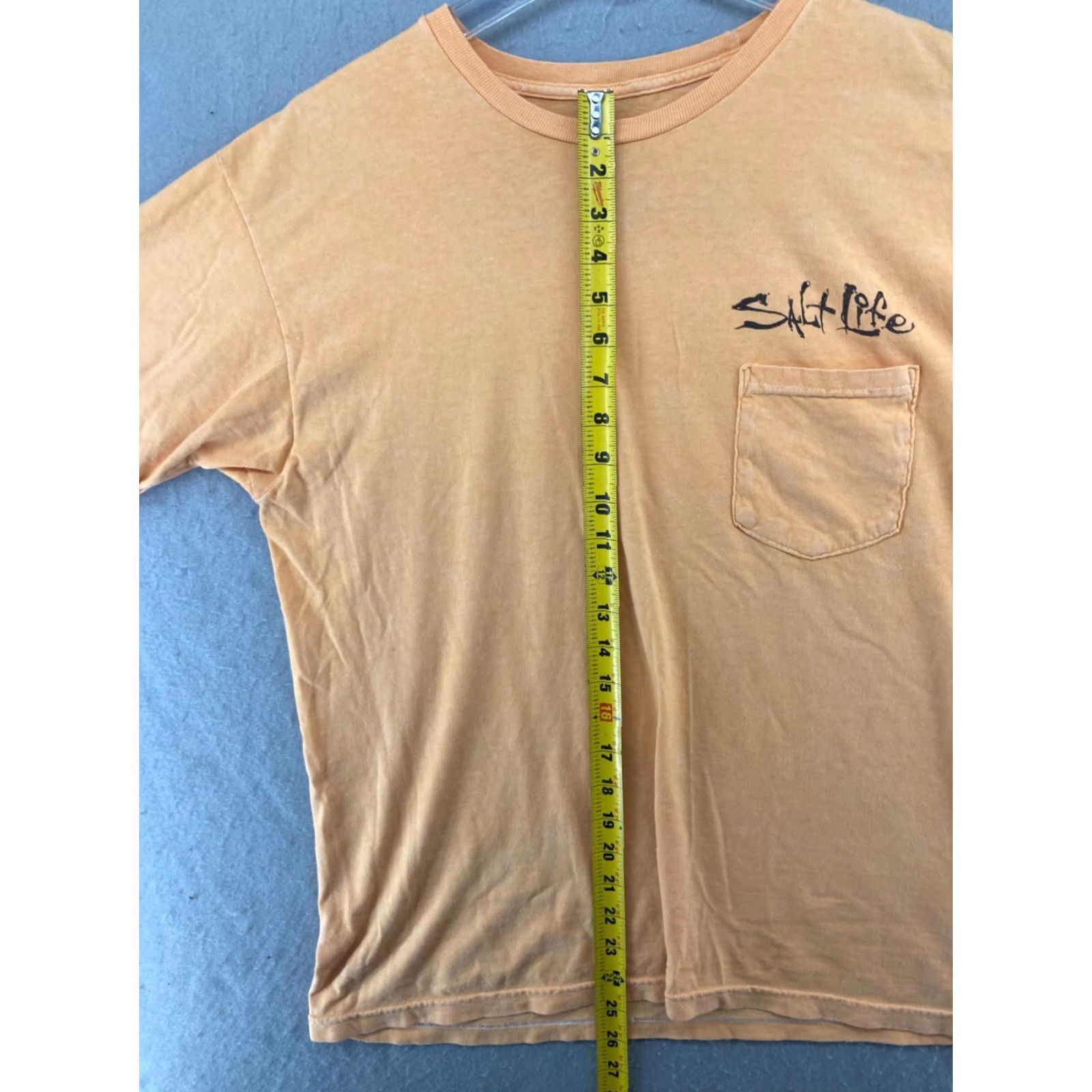 Vintage Salt Life Mens TShirt M Orange Marlin Fishing Pocket Shirt Beach Fish Graphi c Print Size US M / EU 48-50 / 2 - 3 Thumbnail