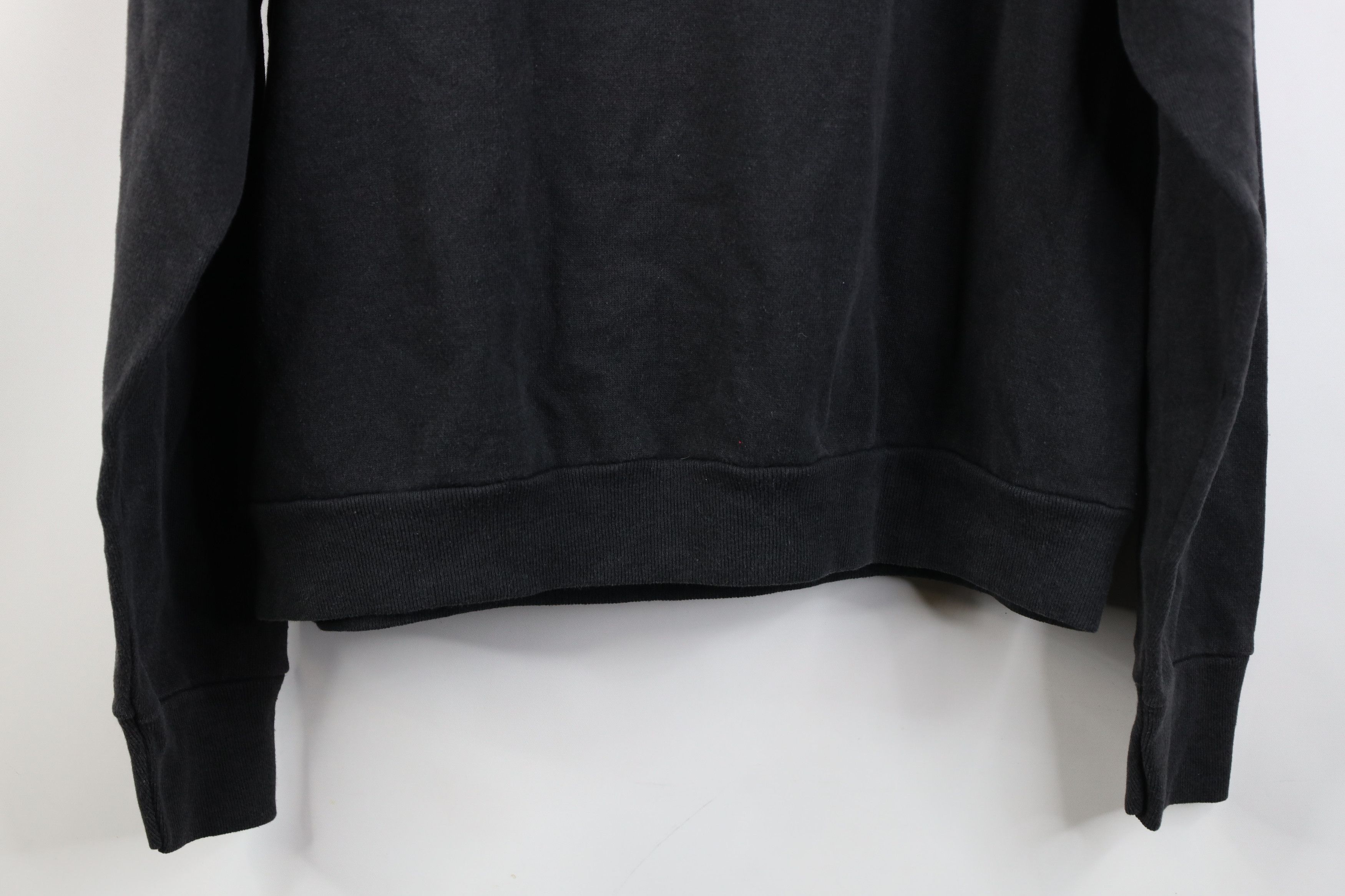 Vintage Vintage 70s Streetwear Blank Crewneck Sweatshirt Black USA Size L / US 10 / IT 46 - 12 Thumbnail