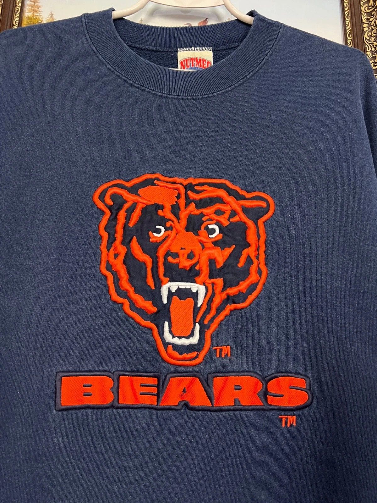 Nutmeg Vintage NFL Nutmeg Chicago Bears Sweatshirt Mens Crewneck Size US XL / EU 56 / 4 - 3 Thumbnail