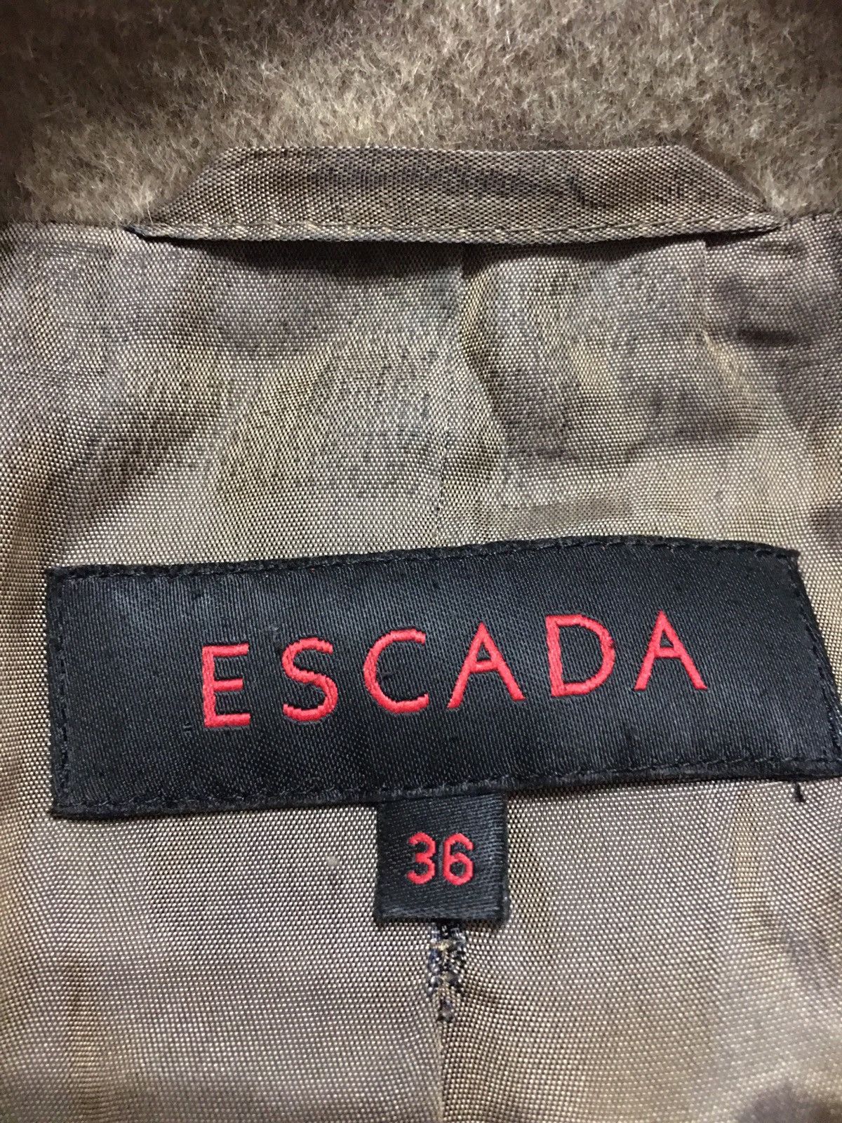 Escada ESCADA Angora Camel Wool Rare Jacket Blazer Size EU 36 Size XS / US 0-2 / IT 36-38 - 9 Thumbnail