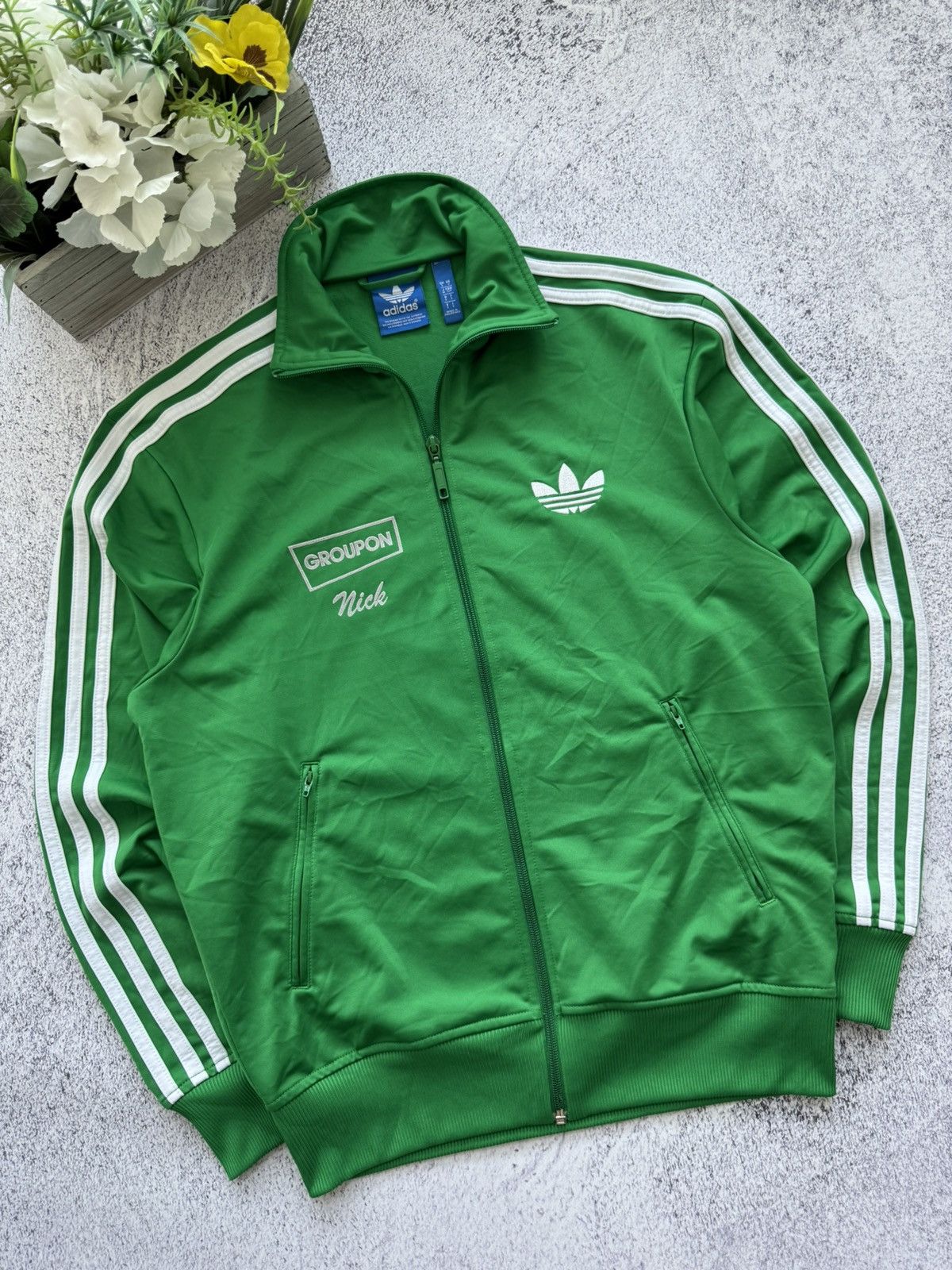Adidas × Vintage VINTAGE ADIDAS ORIGINALS FIREBIRD TRACK TOP JACKET GREEN Size US S / EU 44-46 / 1 - 2 Thumbnail