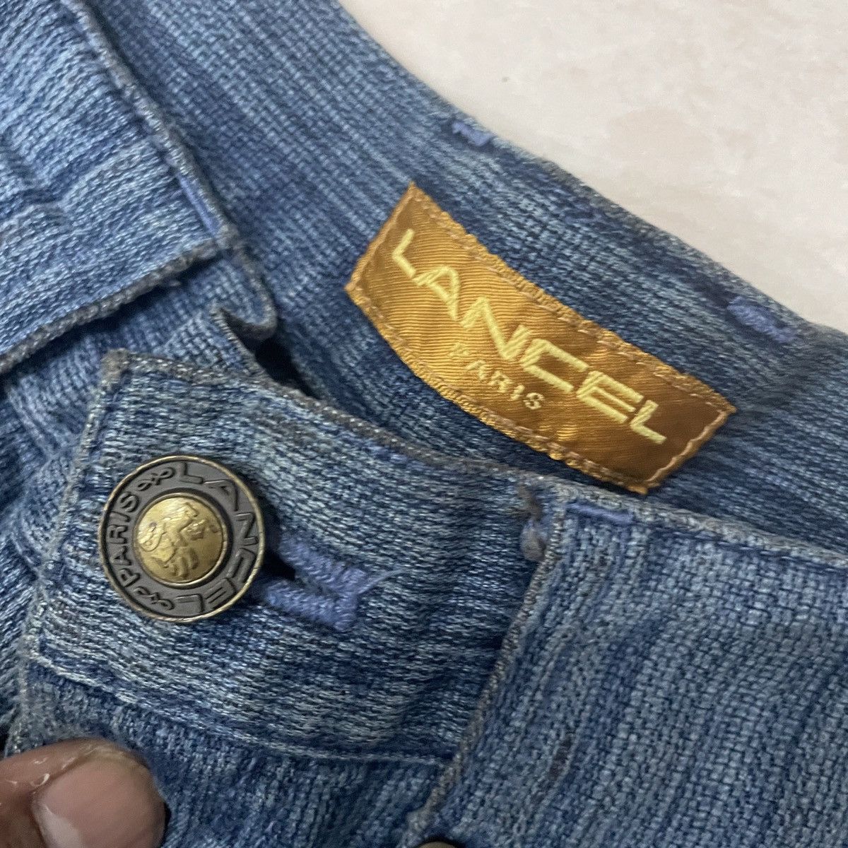 Lancel Vintage Lancel Paris Denim Size US 28 / EU 44 - 5 Thumbnail