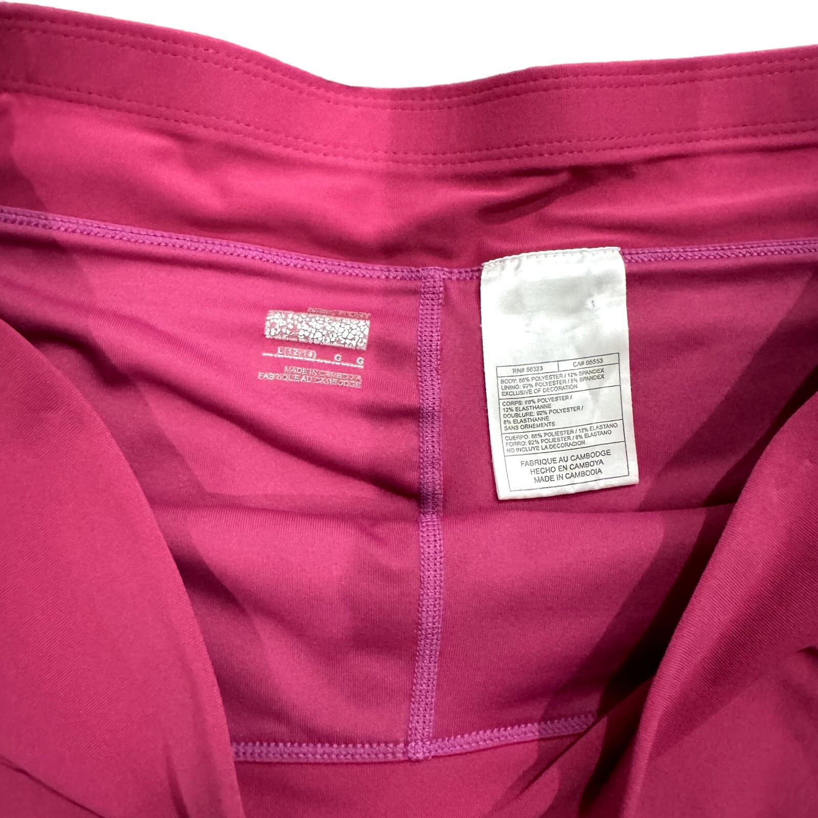 Nike Nike Active Skort with Accent Trim in Pink, Size L Size 32" / US 10 / IT 46 - 2 Thumbnail