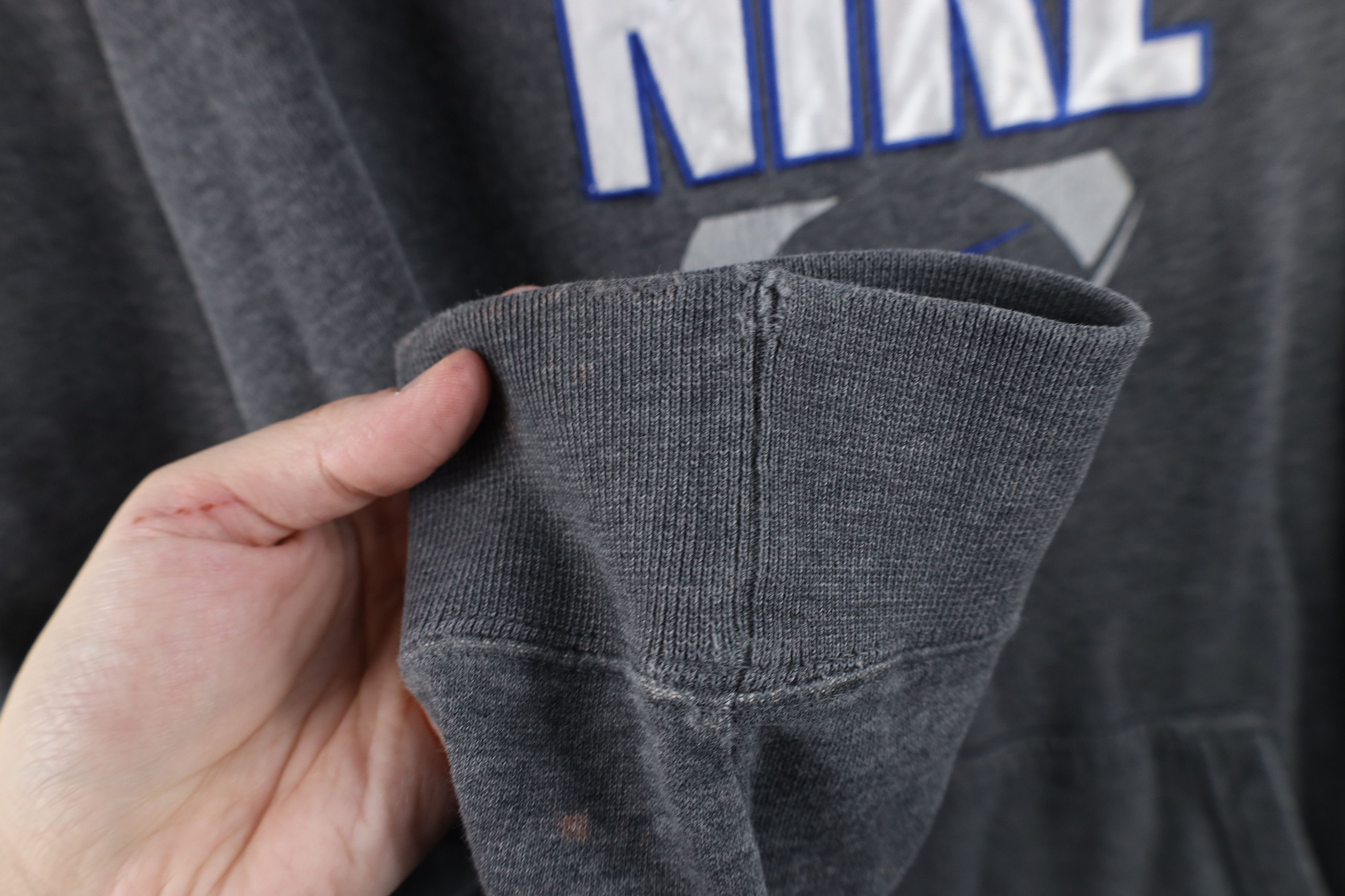 Nike × Vintage Vintage Nike Football Travis Scott Center Swoosh Hoodie Gray Size US XL / EU 56 / 4 - 9 Thumbnail