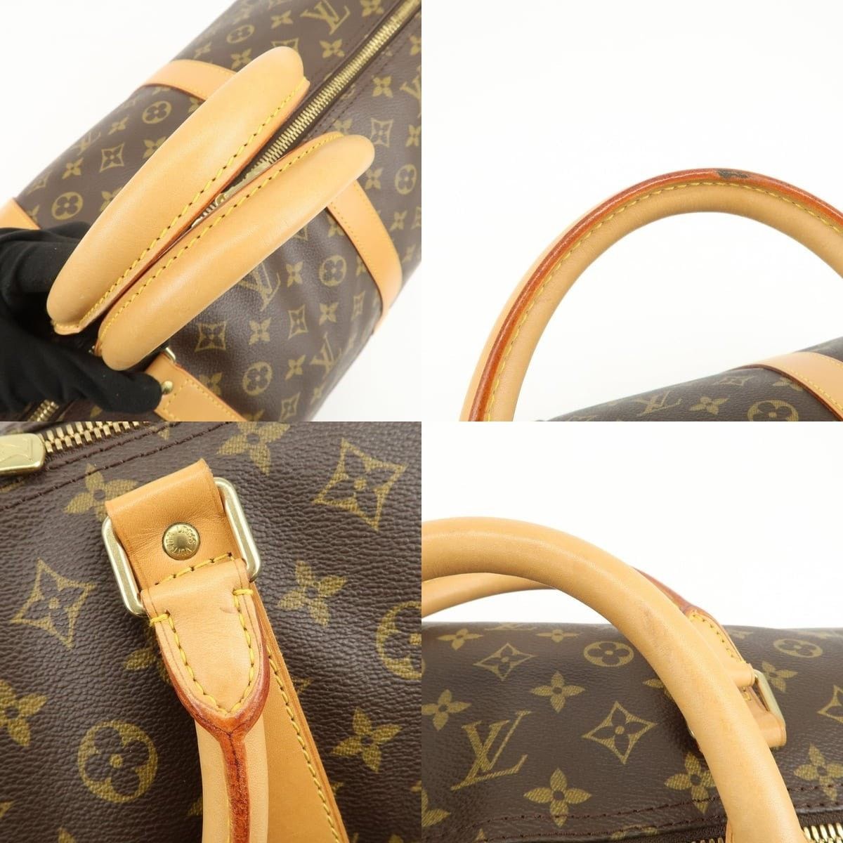 Louis Vuitton Louis Vuitton Monogram Keepall Bandouliere 60 Duffle Bag Size ONE SIZE - 4 Thumbnail