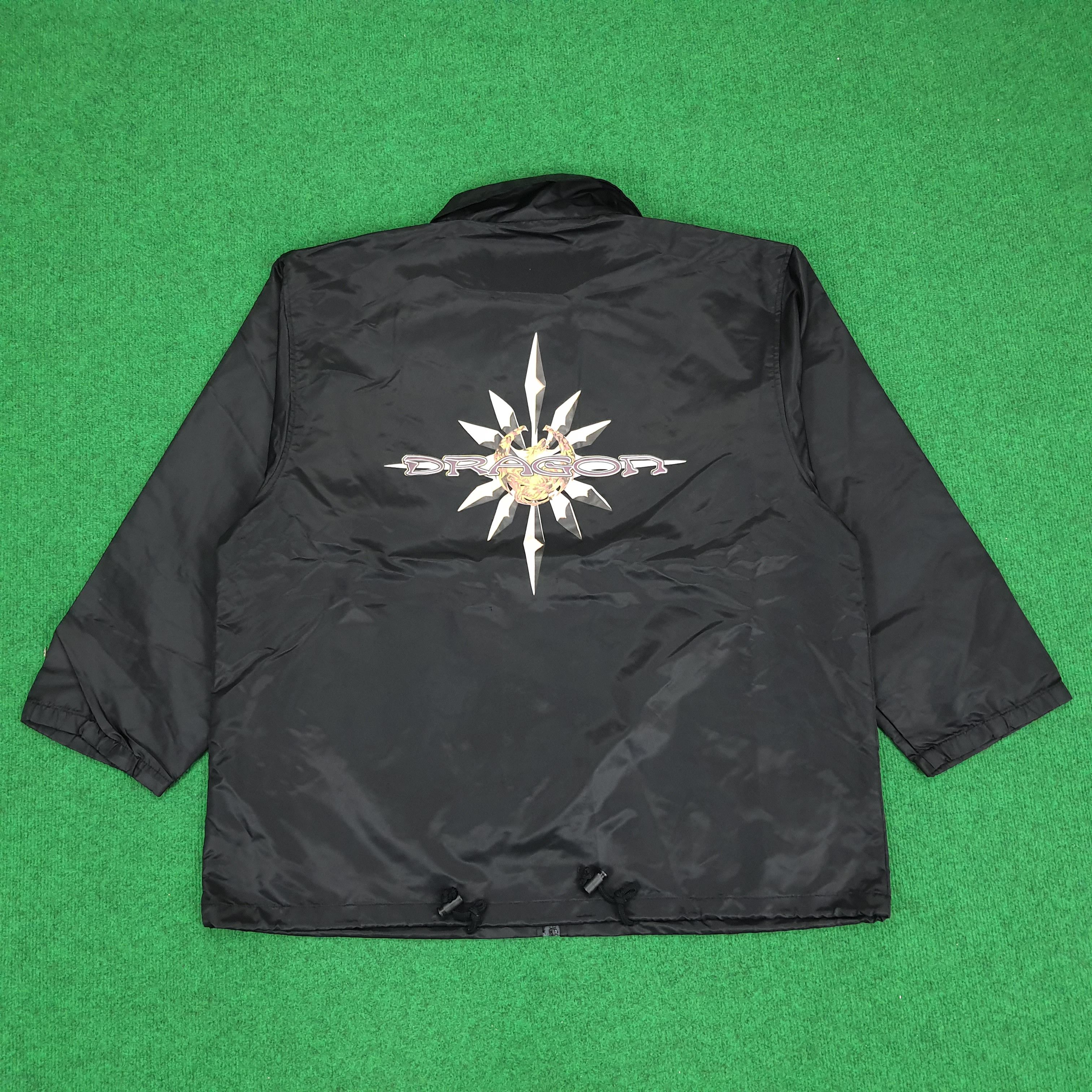 Vintage Dragon Japanese Brand Streetwear Windbreaker