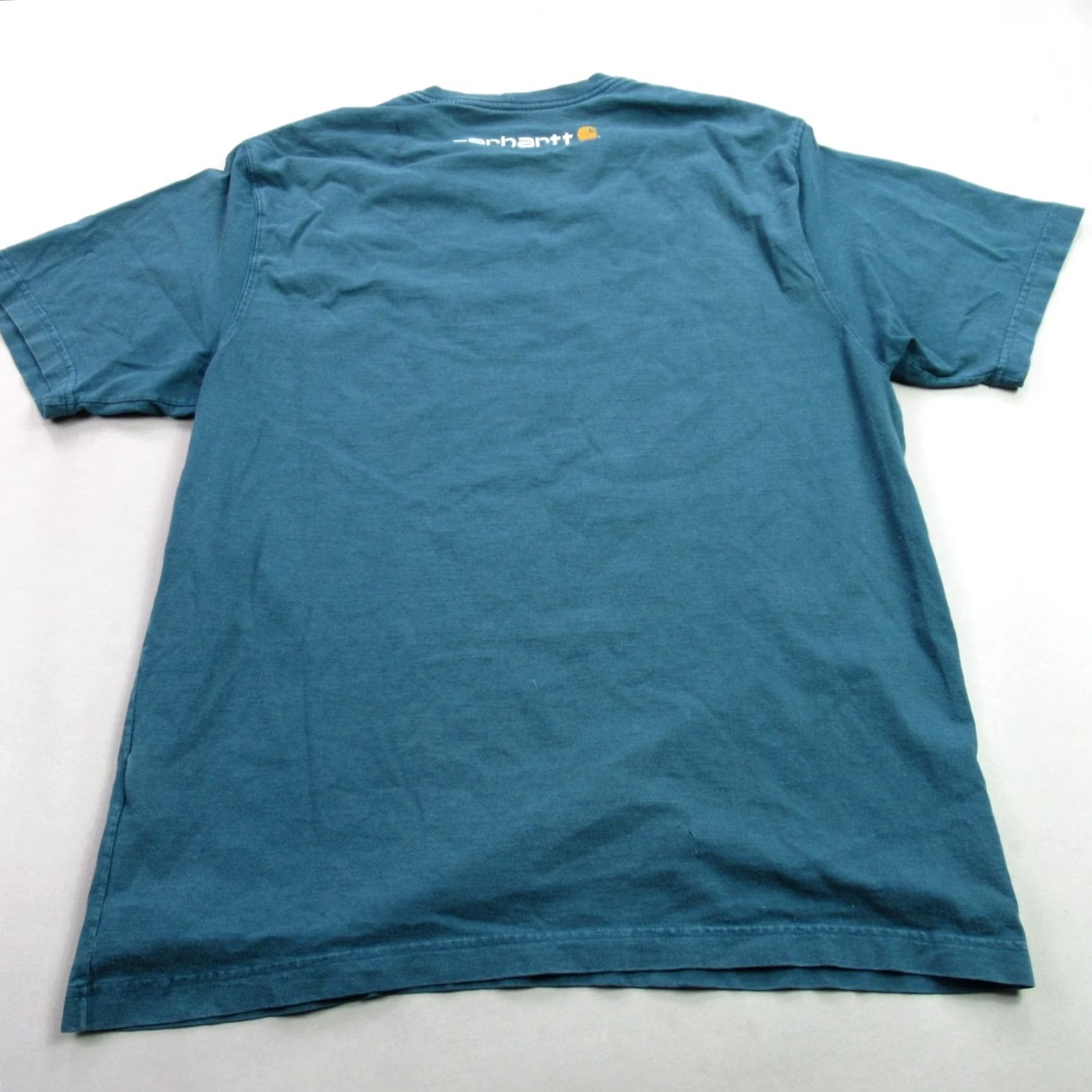 Carhartt Carhartt Mens Shirt Large Short Sleeve Crew Neck Blue Casual Lightweight Shirt Mens L Blue Carhartt Size US L / EU 52-54 / 3 - 6 Thumbnail