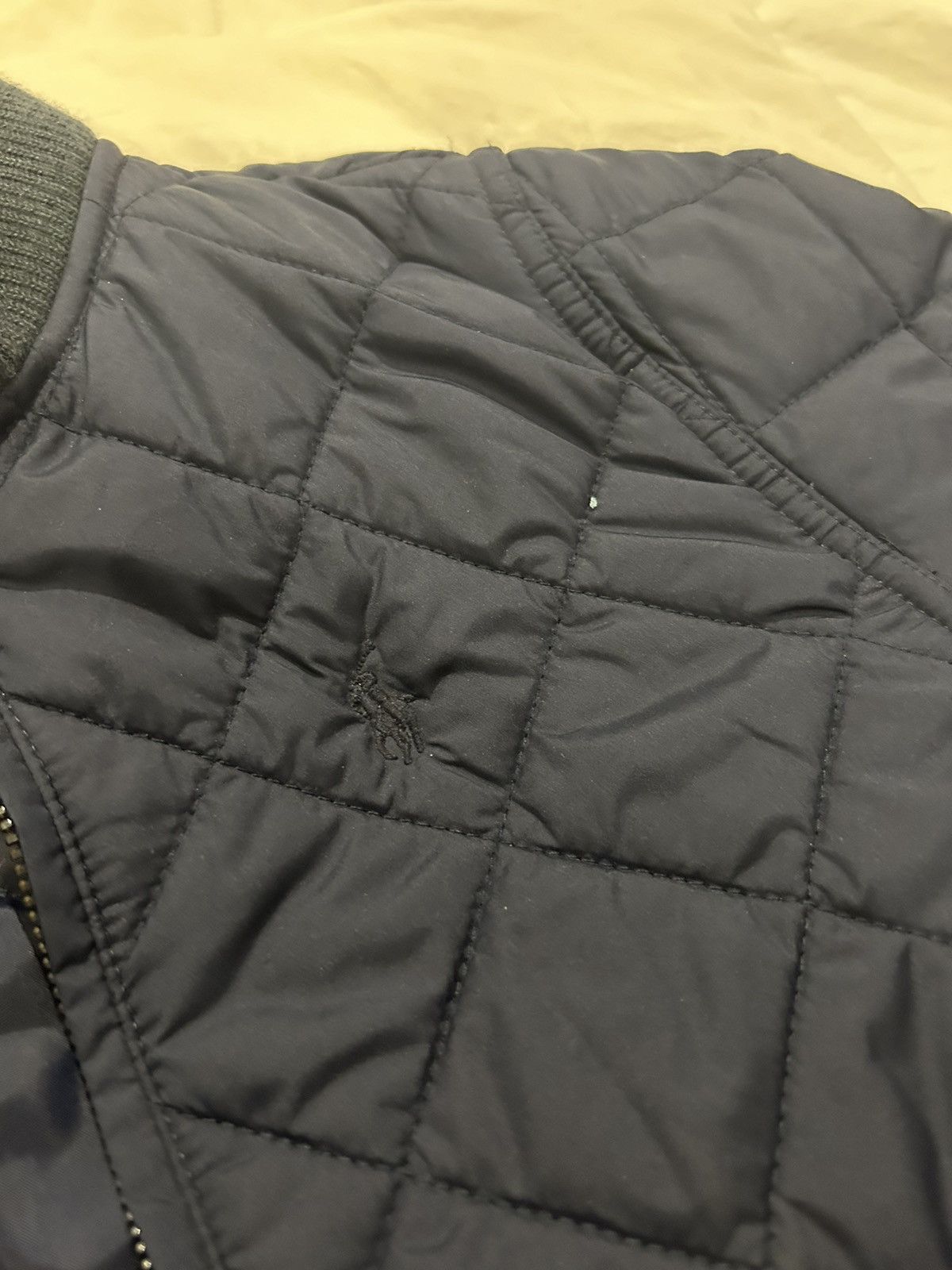 Polo Ralph Lauren Navy Polo Ralph Lauren Large 12/14 Quilted Jacket Size L / US 10 / IT 46 - 5 Thumbnail