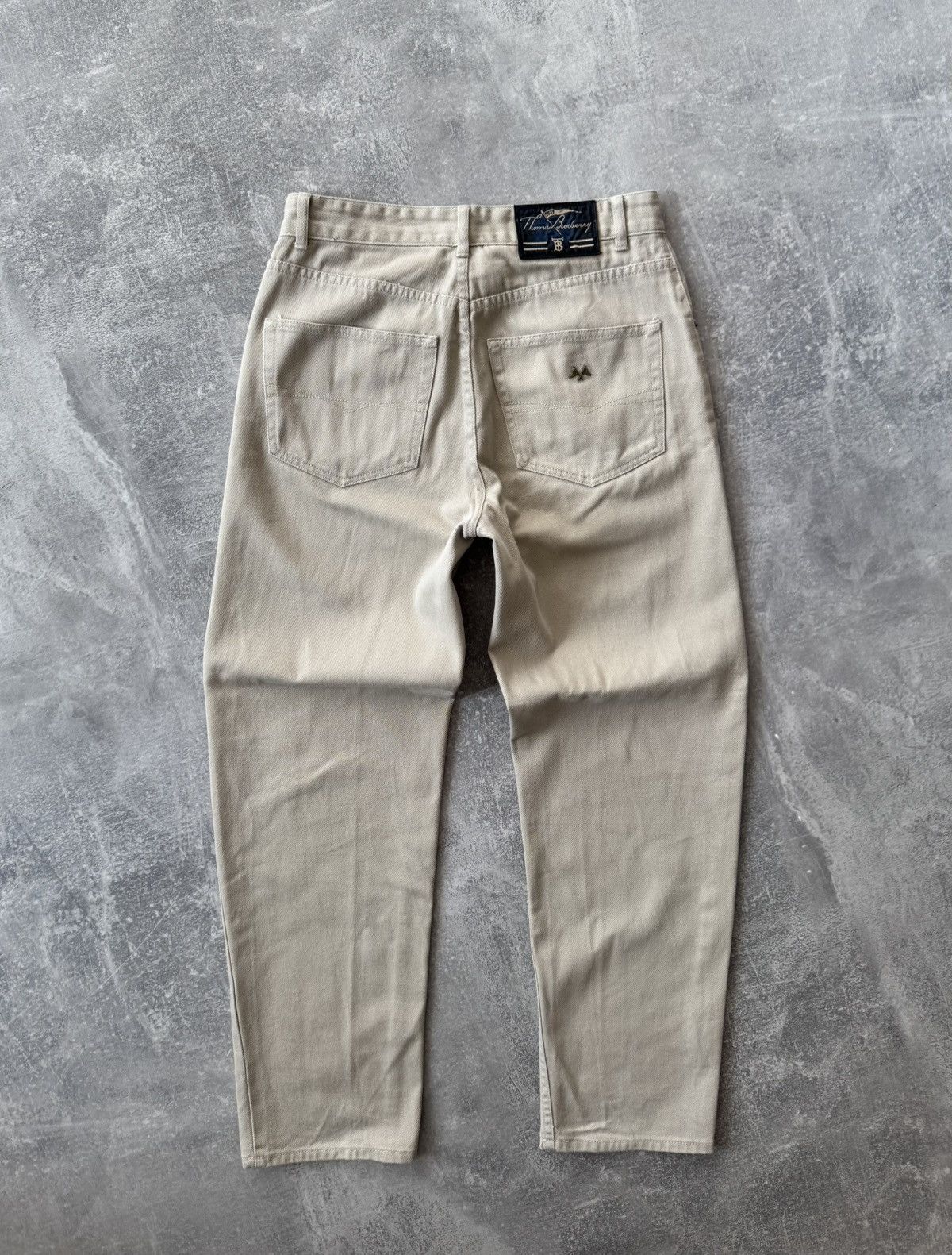 Burberry × Vintage Vintage Thomas Burberry Denim Pants Size US 32 / EU 48 - 2 Thumbnail