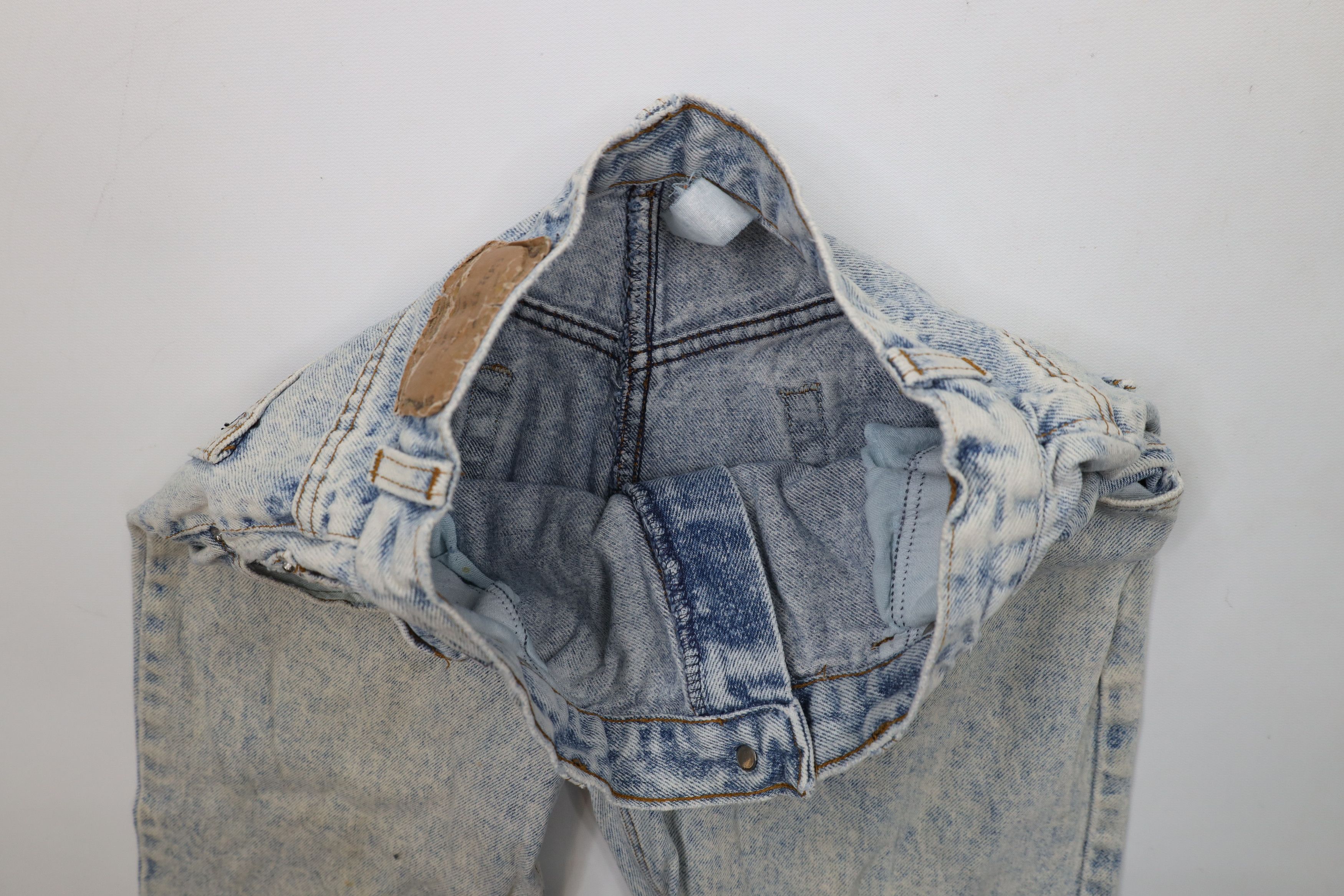 Vintage Vintage 90s Streetwear Acid Wash Straight Leg Denim Jeans Size 26" / US 2 / IT 38 - 9 Thumbnail