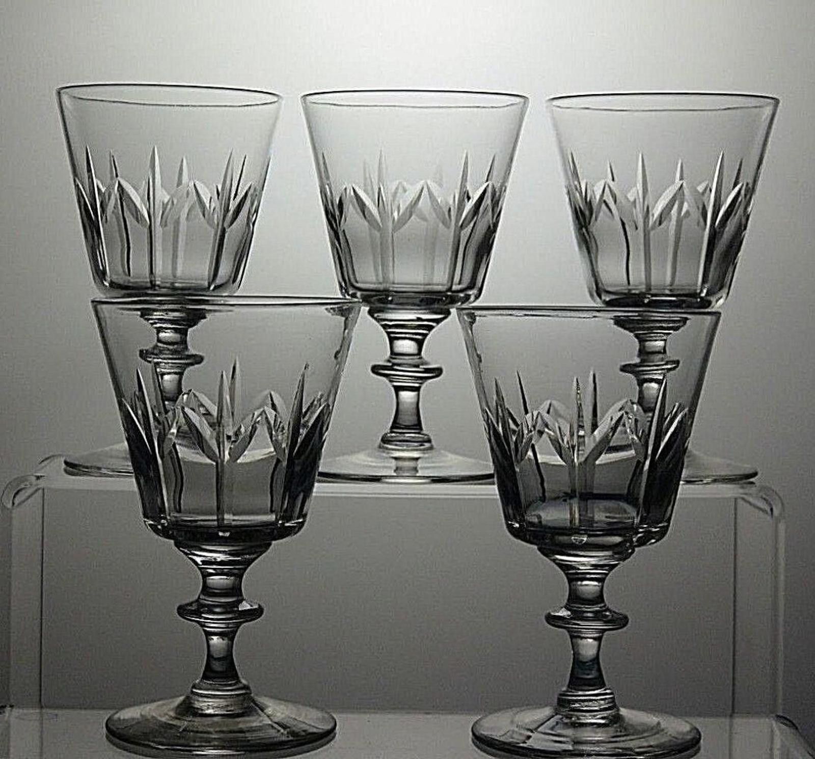 Tudor Tudor Crystal Set Of 5 Cut Sherry Pieces Of Glass 4 1/3" Size ONE SIZE - 2 Thumbnail