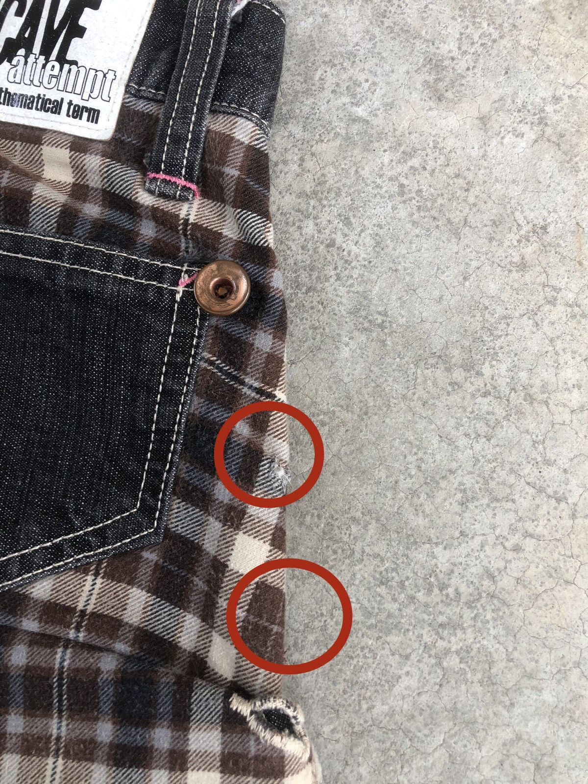 Japanese Brand Japanese Concave Attempt Distressed Jeans Size US 33 - 20 Thumbnail