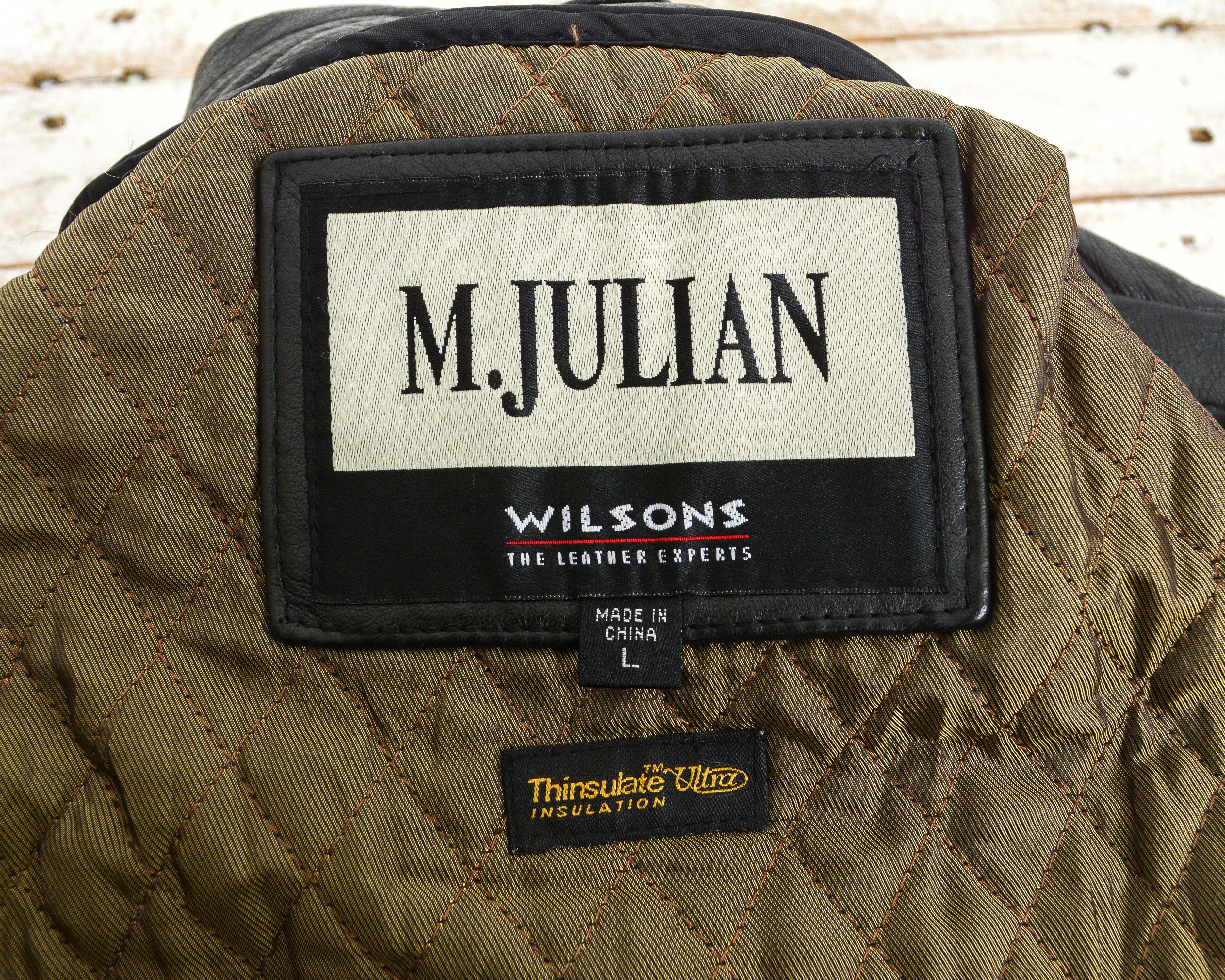 M. Julian × Vintage × Wilsons Leather y2k Leather Jacket Removable Lining men L Coat rocker goth Size US L / EU 52-54 / 3 - 6 Thumbnail
