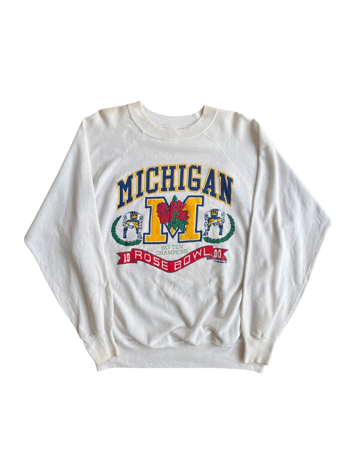 Vintage 1989 Michigan Rose Bowl Sweatshirt Size US XL / EU 56 / 4 - 1 Thumbnail