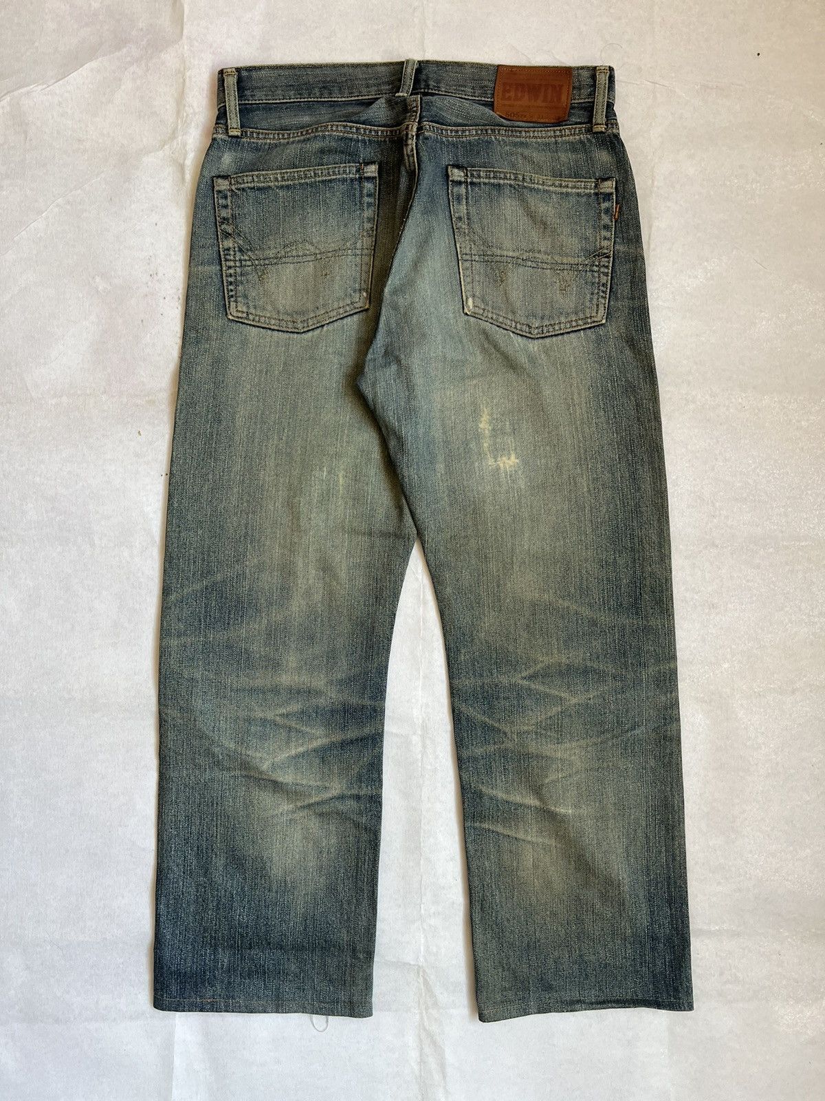 Edwin × Vintage Dirty Edwin 505zx Selvedge Distressed Denim Size US 32 / EU 48 - 14 Thumbnail