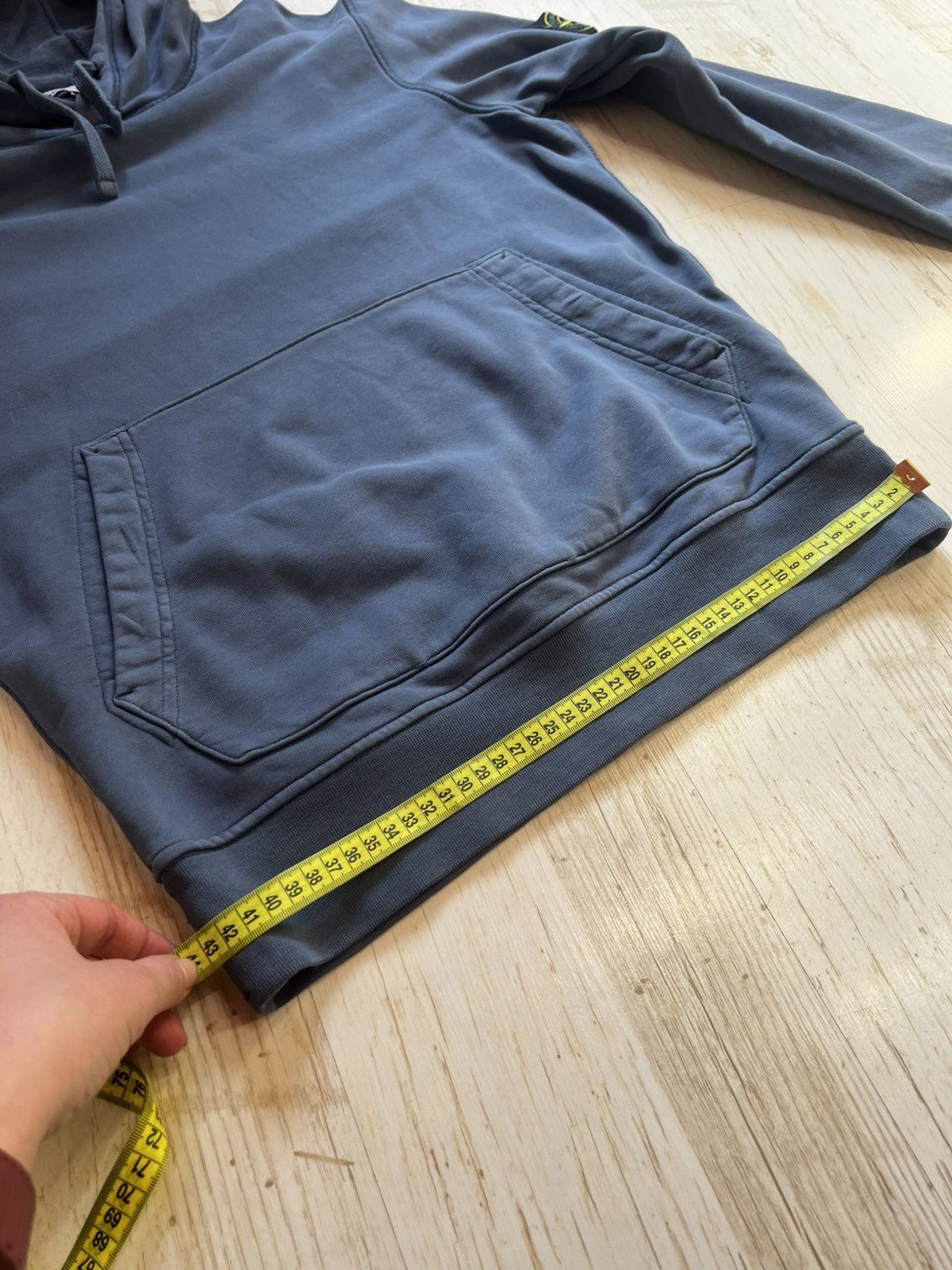Stone Island Stone Island Hoodie Washed Blue Size M Compass Patch Size US M / EU 48-50 / 2 - 16 Thumbnail