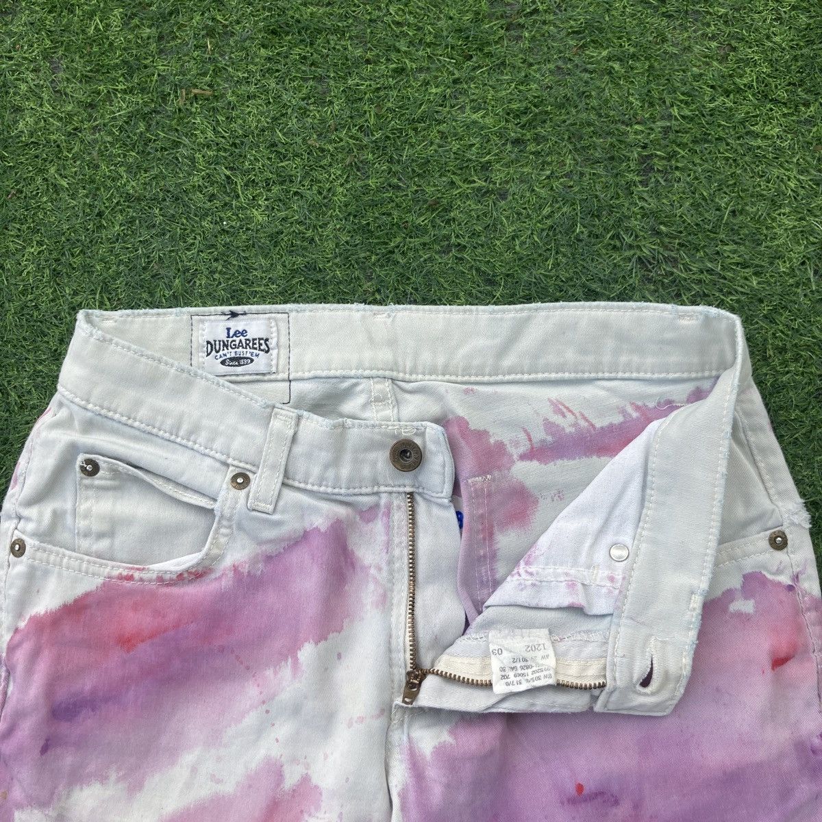 Lee LEE DUNGAREES BOOTCUTS TIE DYE PANTS Size 28" / US 6 / IT 42 - 4 Thumbnail