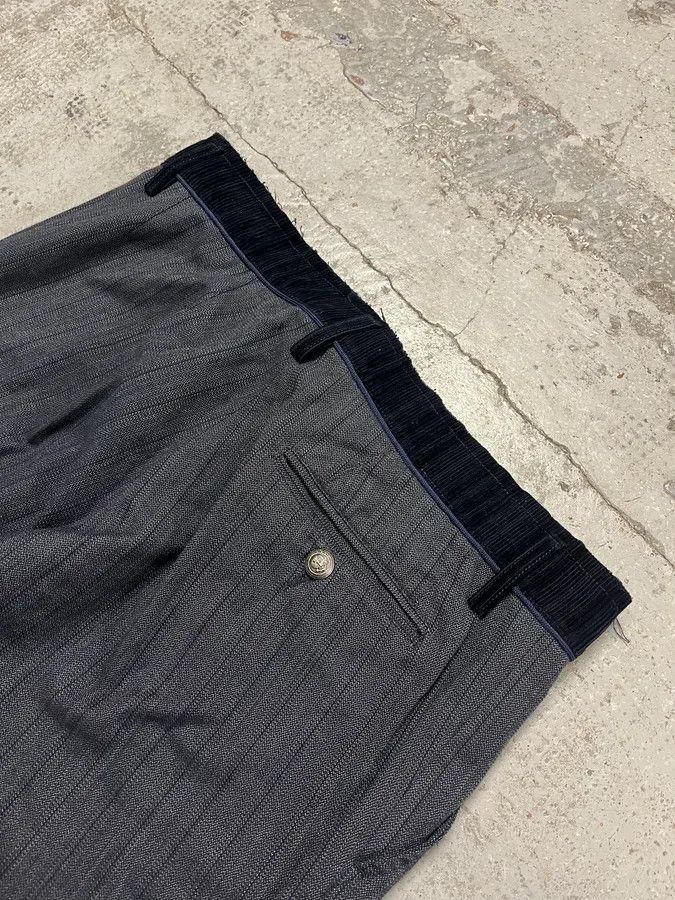 Dolce & Gabbana AW2003 Dolce & Gabbana Corduroy Waistband Grey Tailored Pants Size US 32 / EU 48 - 9 Thumbnail