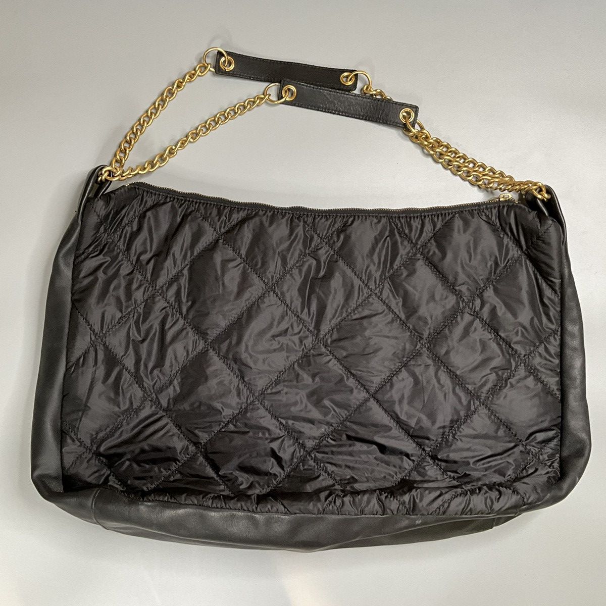 Comme des Garcons Junya Watanabe Quilted Nylon With Leather Trimmings Chainbag Size ONE SIZE - 2 Thumbnail