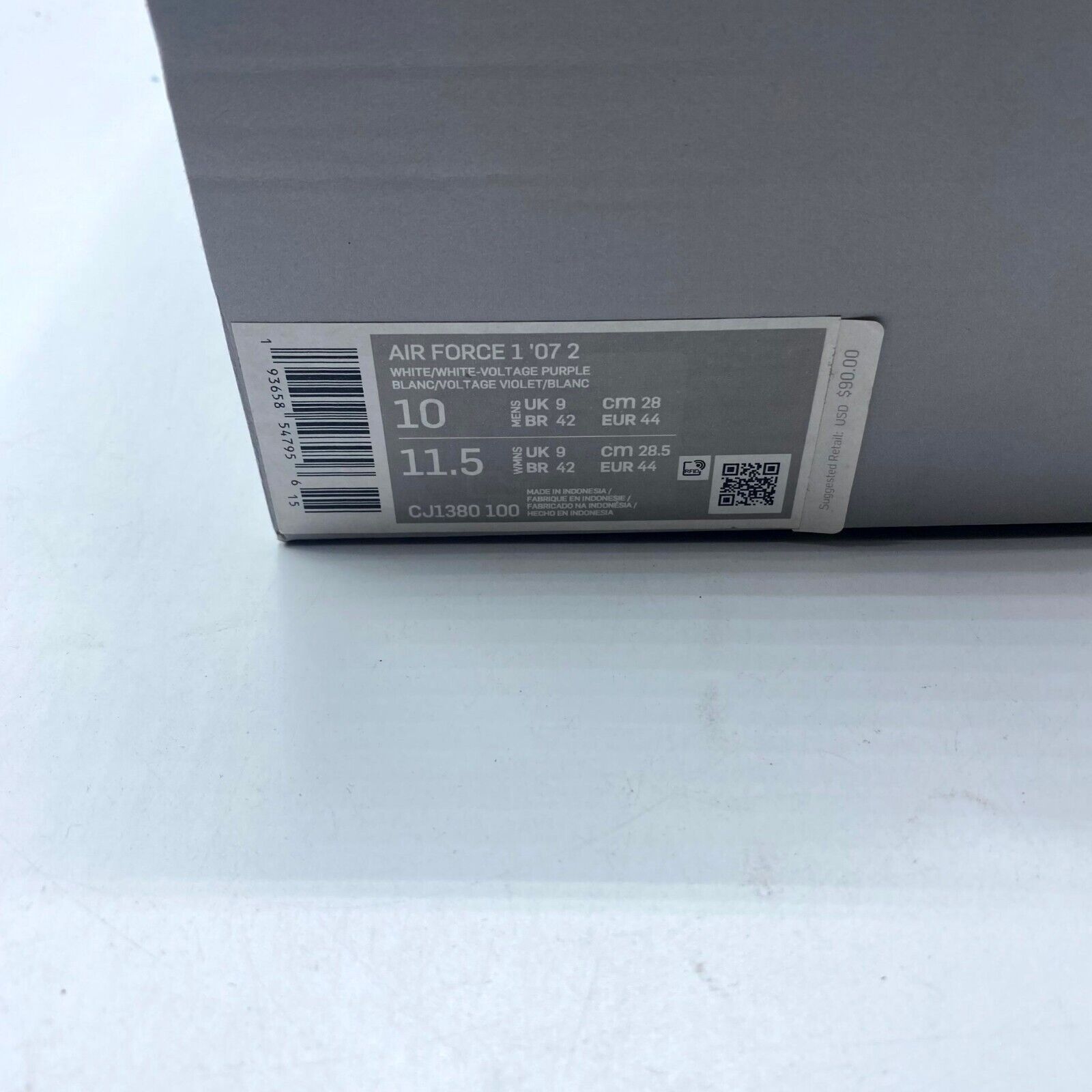 Nike NEW Nike Air Force 1 '07 2 White Voltage Men's CJ1380-100 Size US 10 / EU 43 - 8 Thumbnail