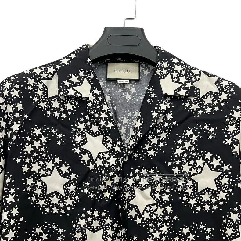 Gucci Gucci Silk star print short-sleeved shirt Size US S / EU 44-46 / 1 - 3 Thumbnail