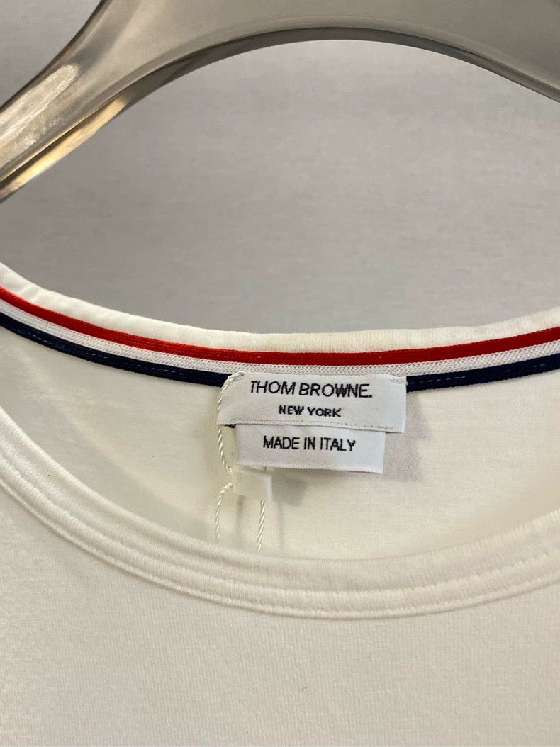 Thom Browne Thom Browne White short sleeves Size US XL / EU 56 / 4 - 4 Thumbnail