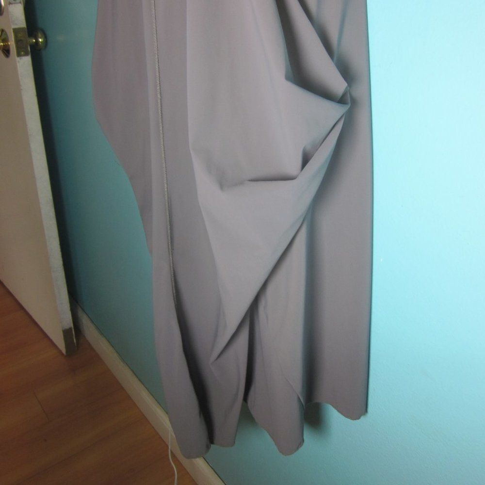 Ports 1961 Porto 0 (US Size S 2 / 4) Gray Stretch 3/4 Sleeve Knee Lengt Size S / US 4 / IT 40 - 9 Thumbnail