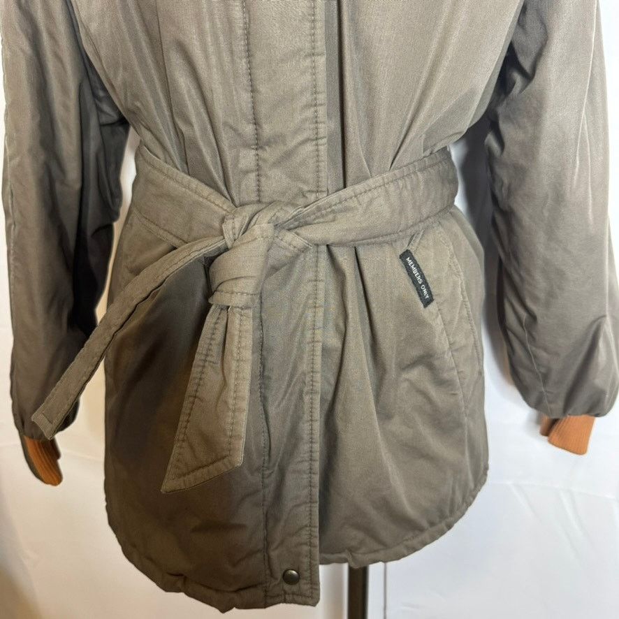 Members Only Members Only Belted Parka Puffer Coat Women 9/10 Olive Green Size M / US 6-8 / IT 42-44 - 5 Thumbnail