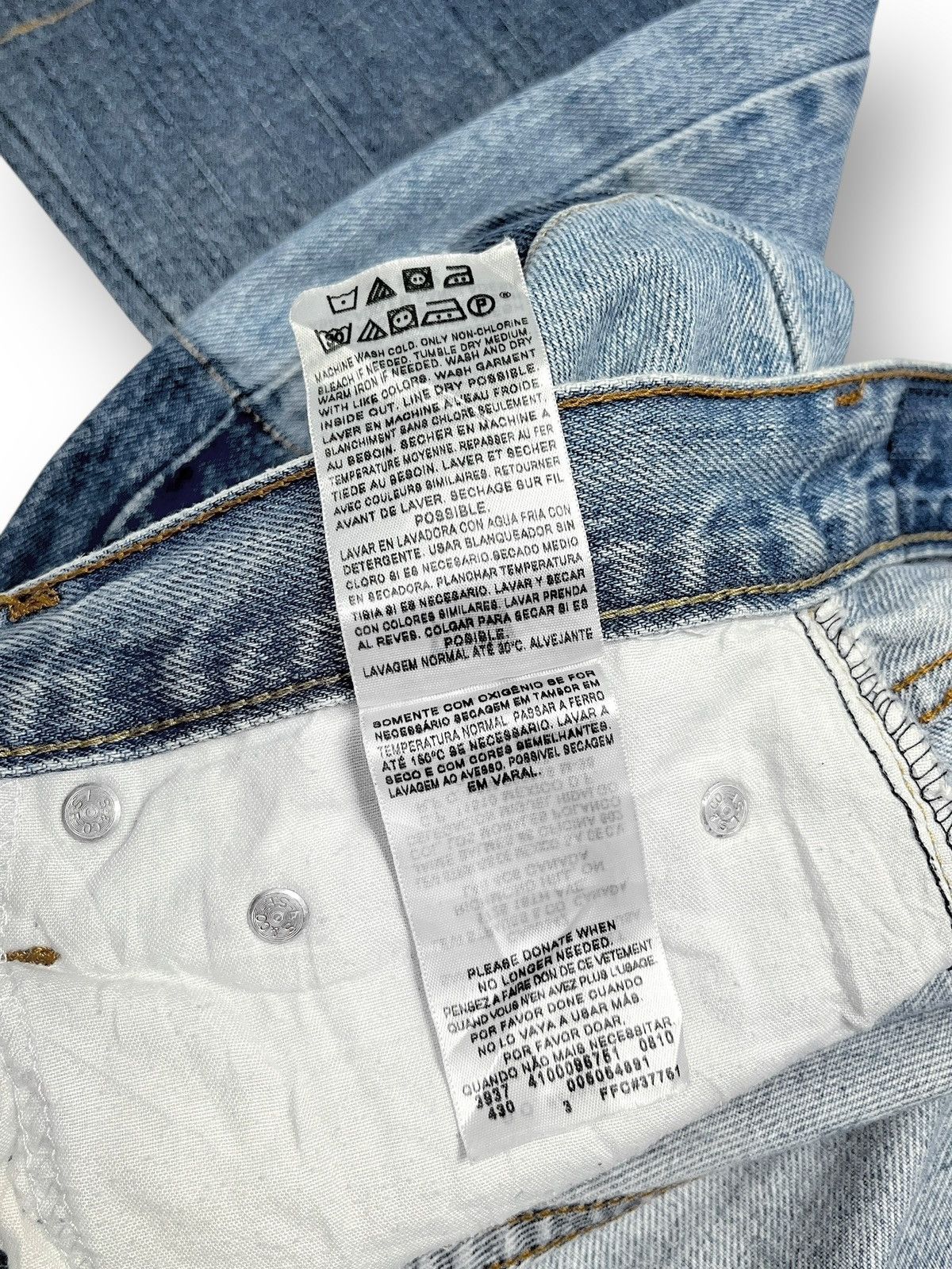 Levi's 2010 Levi's 505 Two Tone Patchwork Denim Pants Size US 32 / EU 48 - 15 Thumbnail