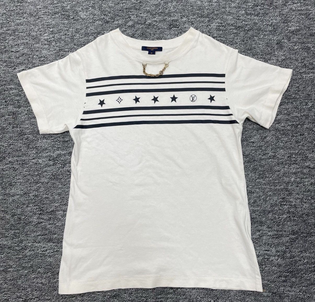 Louis Vuitton White Short Sleeve Graphic Tee Size US M / EU 48-50 / 2 - 1 Thumbnail