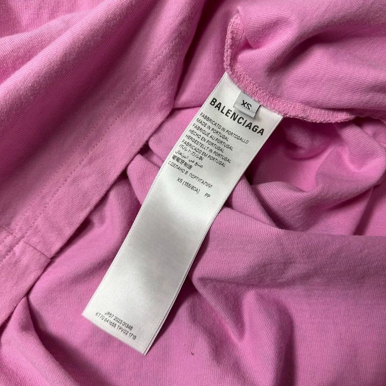 Balenciaga Balenciaga Letter printed T-shirt with round neck and shor Size XS / US 0-2 / IT 36-38 - 8 Thumbnail