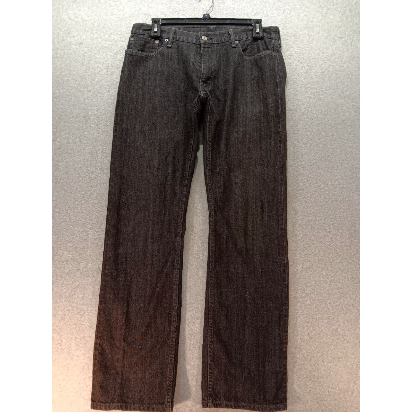 Levi's Levi's 514 Jeans Mens 36x34 Black Straight 5-Pocket Denim Cotton Wash Dark Logo USA Belt Loop GUC Size US 36 / EU 52 - 2 Thumbnail