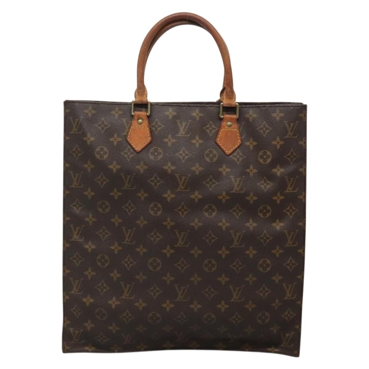Louis Vuitton LOUIS VUITTON Monogram Sac Plat Hand Bag M51140 Size ONE SIZE - 2 Thumbnail