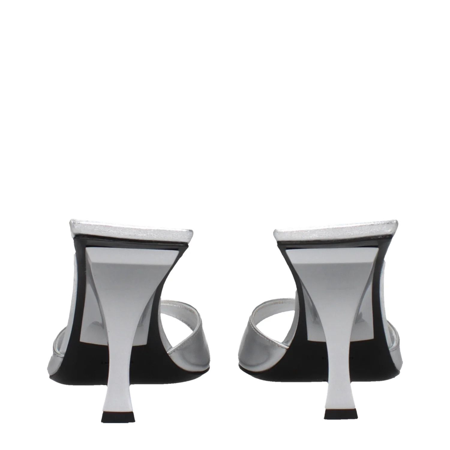 The Attico ob1o1e1224 Patent Leather Sandals in Silver Size US 8 / IT 38 - 5 Thumbnail
