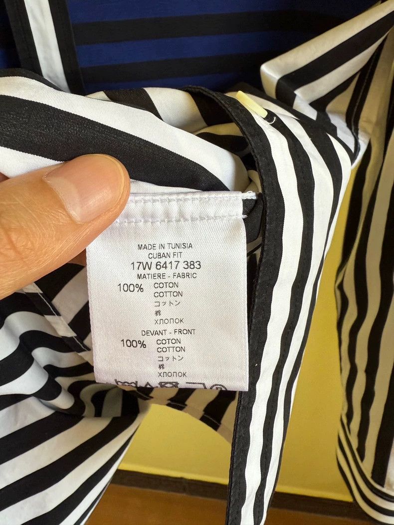 Givenchy Givenchy Striped Shirt, Size 41, Black and White Striped P Size US L / EU 52-54 / 3 - 5 Thumbnail