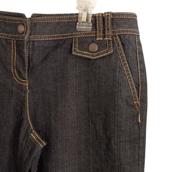 Loft Ann Taylor Loft Size 8 Jeans Womens Flare Blue Denim Cuffed Size 30" / US 8 / IT 44 - 3 Thumbnail