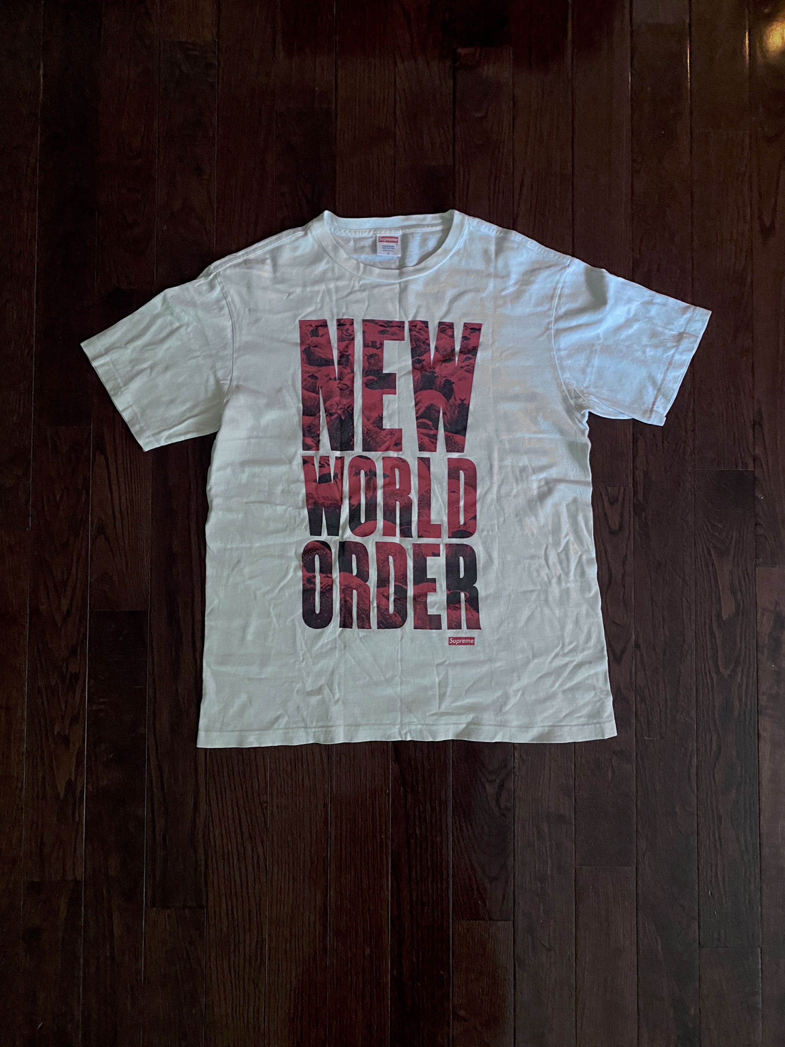 New World Order Tee Ss07 in White, Men's