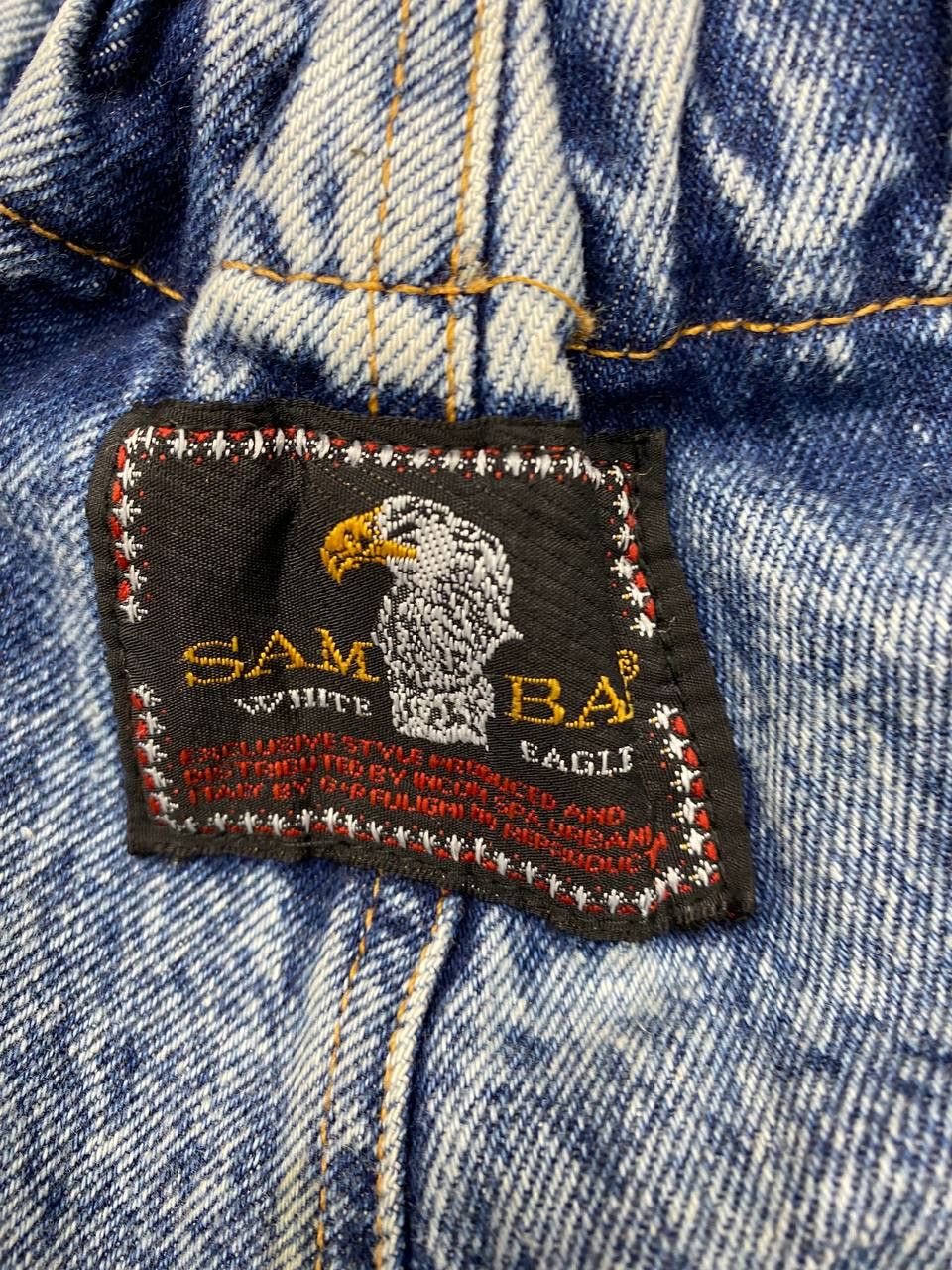 SAM. SAM BAD White Eagle Vintage Acid Wash Jeans 80s-90s Italy 36 Size 28" / US 6 / IT 42 - 10 Thumbnail