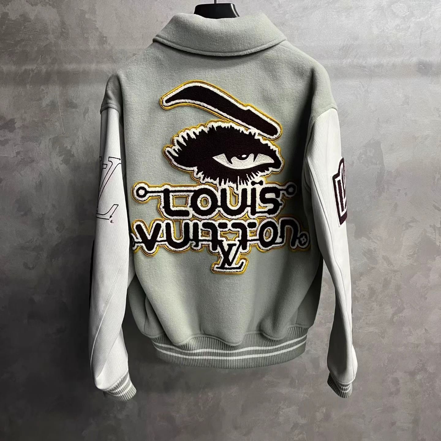 Louis Vuitton Louis Vuitton color block Devil Eye casual baseball jacket Size US M / EU 48-50 / 2 - 2 Thumbnail